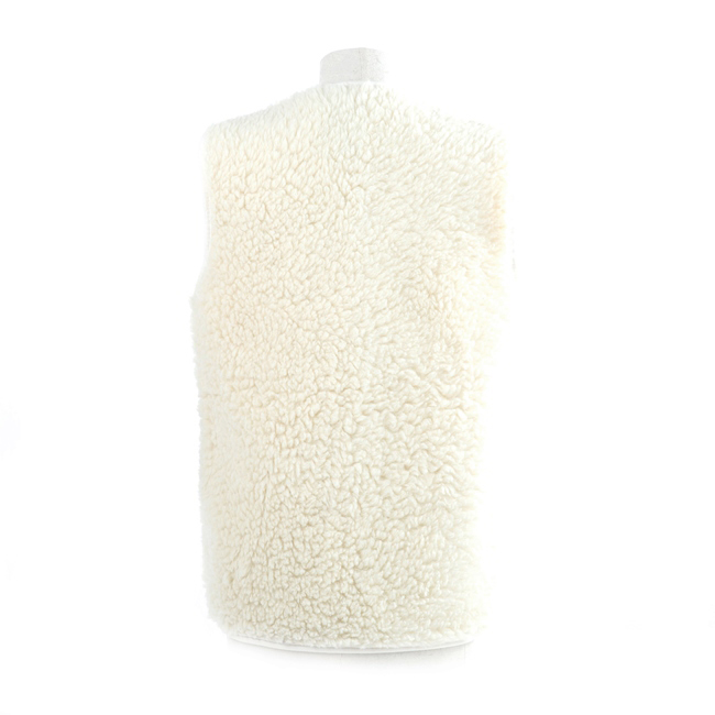 gilet en laine de mouton à capuche lavable intérieur laine naturelle de mouton blanche fourrure lainage veste cardigan doublure manteau pull en laine de mouton berger direct tannerie grossiste